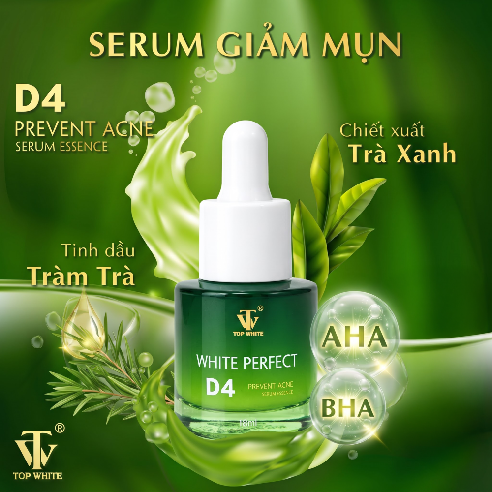 Serum giảm mụn White Perfect D4 Prevent Acne Serum Essence
