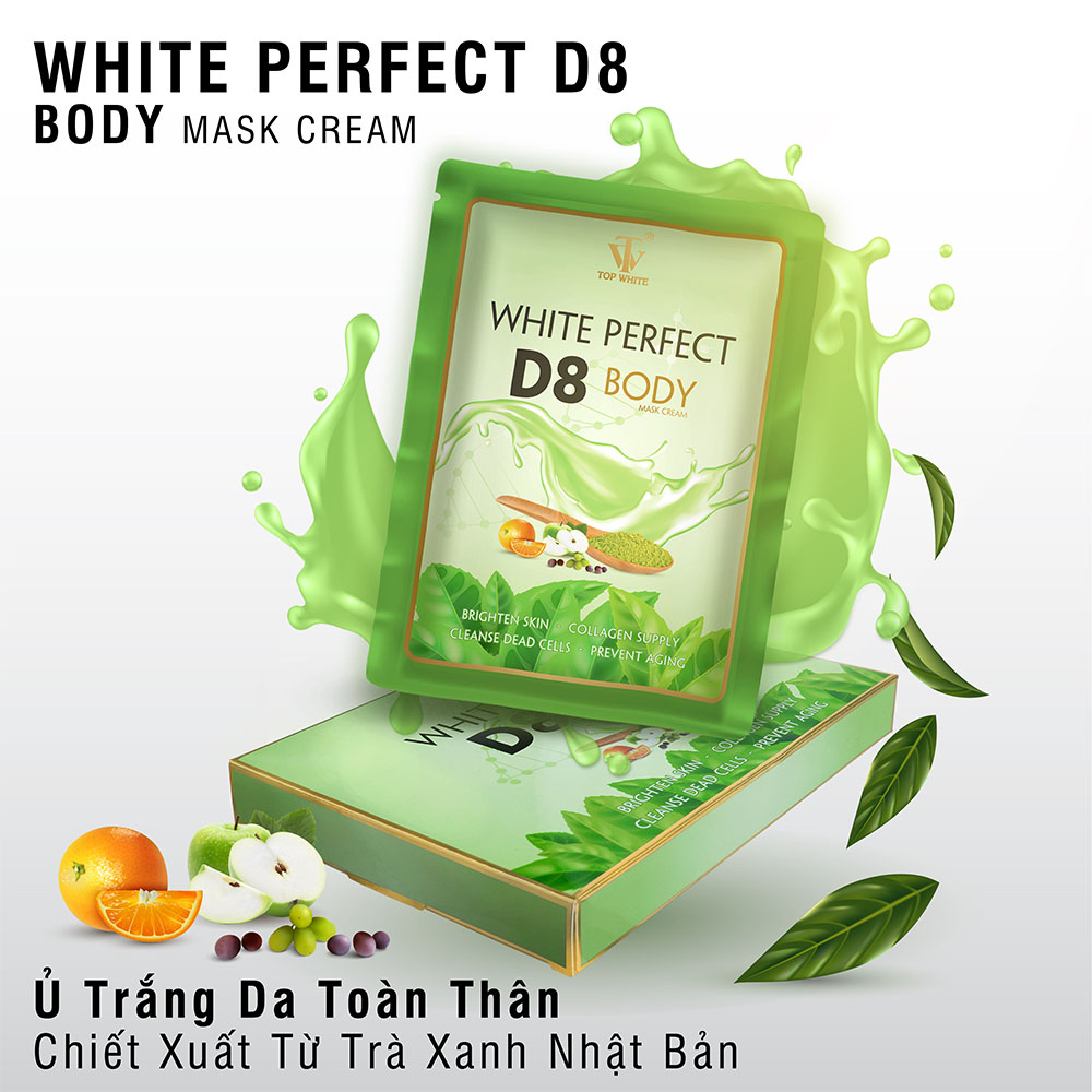 Kem ủ trắng da toàn thân White Perfect D8